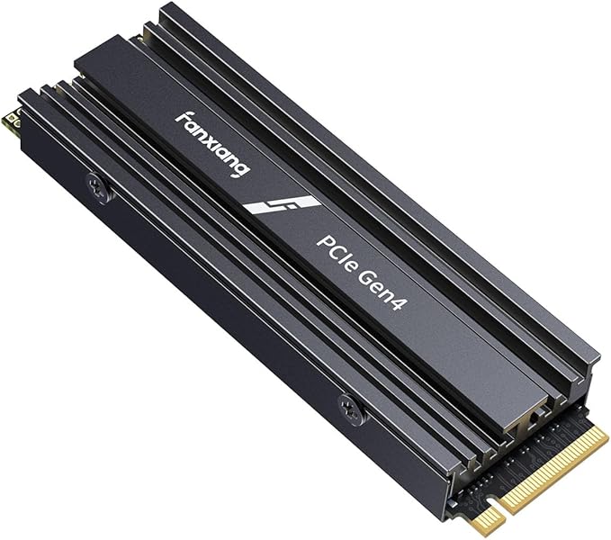 fanxiang 2TB NVMe Internal Gaming SSD for PS5 with Heatsink Up to 7100MB/s M.2 SSD PCIe Gen 4 SSD Storage Expansion Compatible with PS5 Internal Solid State Drive for Gamers Professionals Creators
