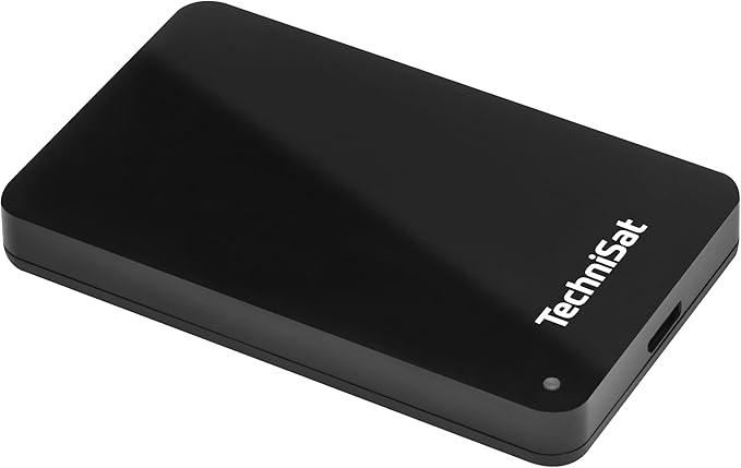 TechniSat Streamstore 24-2.5 Inch USB 3.2 Hard Drive with 1 TB Storage Space and LED Display (1000 GB Storage Capacity Transfer Rate 5 GB/s USB Cable Type A)