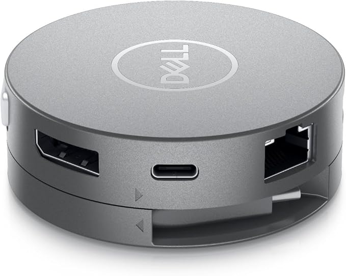 Dell 7-in-1 USB-C Multiport Adapter - DA310-2. USB-A Ports 1 USB-C 1 HDMI 1 DisplayPort 1 VGA and 1 RJ-45 Port Crisp 4K Resolution at 60Hz SuperSpeed Data Transfers Lightweight and Portable.
