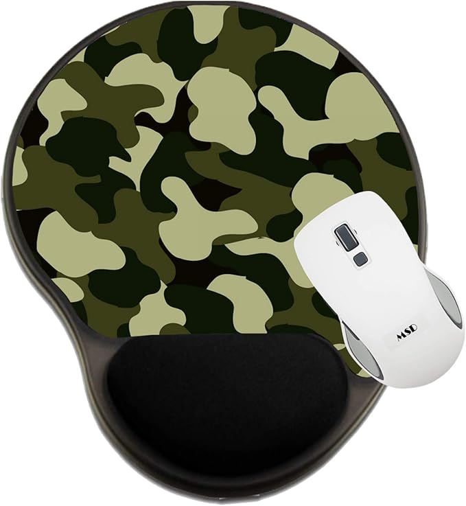 MSD Mousepad Wrist Rest Protected Mouse Pads Mat with Wrist Support Camouflage Abstract as Wallpaper 27980417