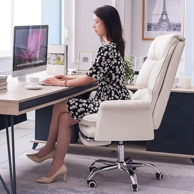 Office Chair PU Leather Office Chair Gaming Chair Computer Swivel Gamer Live Chair Home Bedroom Sofa Armchairs Furniture(Size:1Color:D)