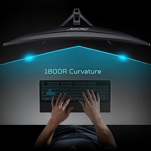 acer Nitro 29.5” UWFHD 2560 x 1080 1800R Curved Gaming Monitor | AMD FreeSync Premium | Up to 200Hz Refresh Rate | 1ms (VRB) | sRGB 100% | 1 x Display Port 1.4 &amp 2 x HDMI 2.0 Ports | ED300C X1bmii