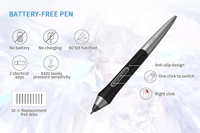 XP-PEN Deco Pro MW Bluetooth Graphics Tablet &amp XP-PEN Shortcuts Stickers
