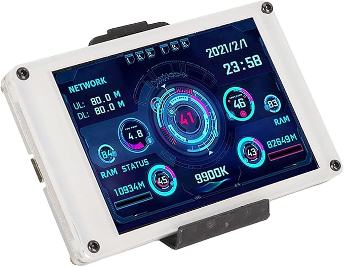 3.5in USB Screen PC CPU Data Monitor PC Sensor Panel Display Temperature MonitorComputer Monitor for aida64 for Linux Gifts