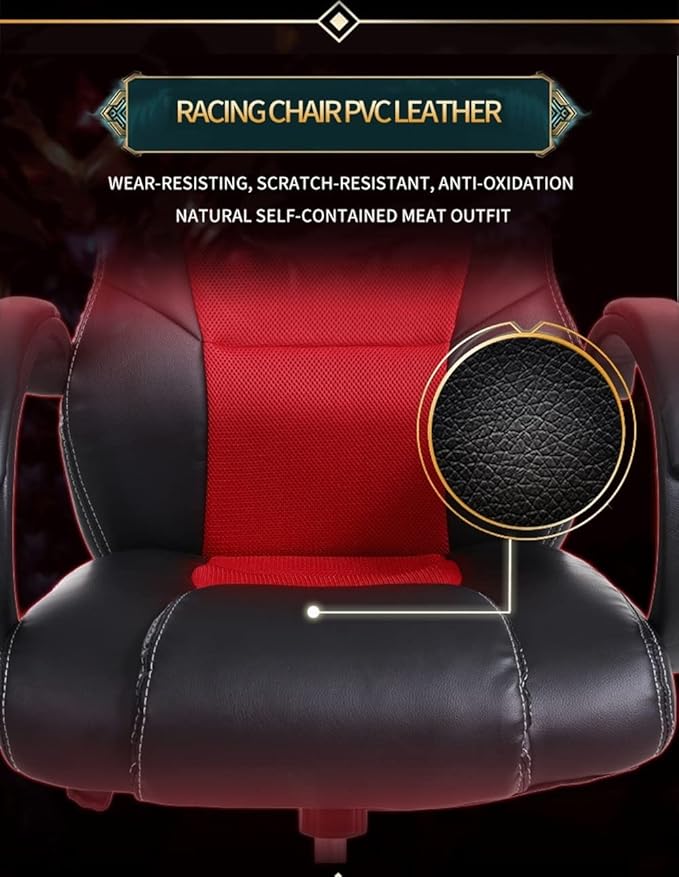 Breathable Gaming Chairs Racing Style Computer ReclinerAdjustable Height Tilt PU Leather Game Chair Office Chair