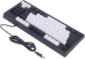 Vikye Compact 87 Keys Mechanical Keyboard with RGB Backlight Double Color for Gaming and Office (Black and White)