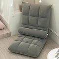 ELEFOCUS Adjustable Floor Chair with Back Support - Folding Sofa Bed Couch 5 Positions Padded Recliner for Gaming Meditation(C)