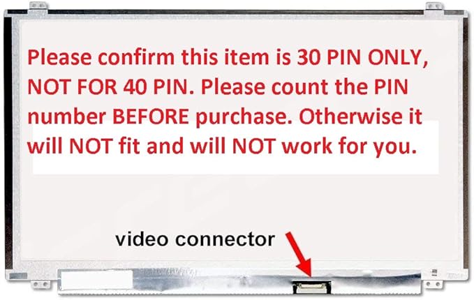 AUO Dell INSPIRON 15 3552 3558 3878 Series 15.6 HD LED LCD Screen eDP (Non Touch)