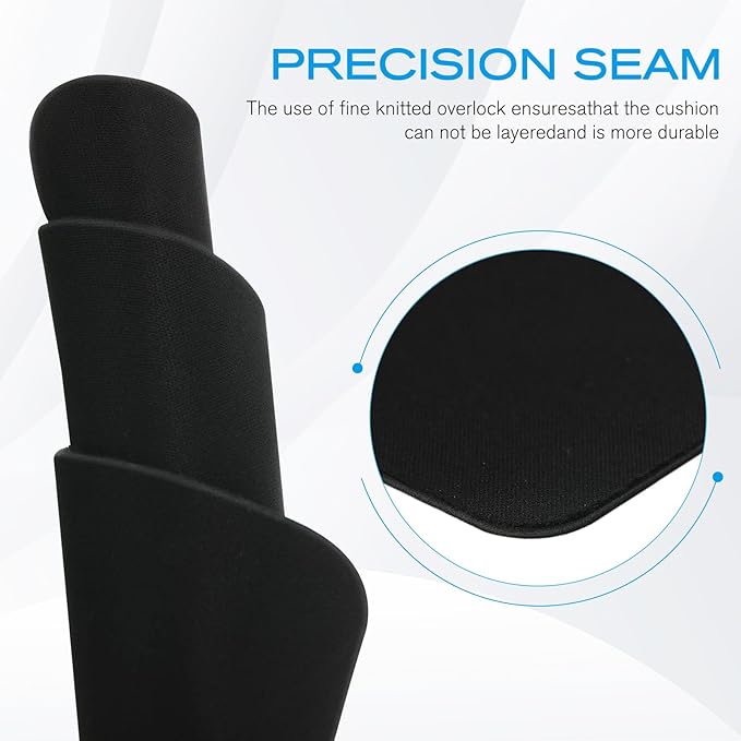 60 Pcs Computer Mouse Pads 7.2 x 8.8 x 0.12 Black Mousepads Bulk with Non-Slip Rubber Base Square Waterproof Mouse Pad Office Accessories for Offices Schools