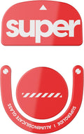 Superglide2 - New Controllable Speed Textured Surface Smoothest Mouse Feet/Skates Made with Ultra Strong Glass Smooth and Durable Sole for Logitech G Pro X Superlight2 (Type-C Red)