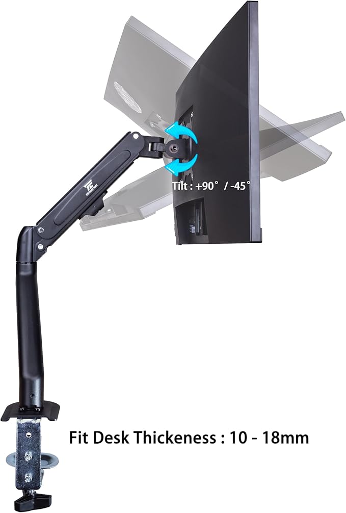 acer 24 Vero V247Y Gbmix FHD IPS Monitor with 4 ms Response Time Anti-Glare Adaptive Sync Integrated Speakers VESA Mount (100x100mm) &amp DKZ Hub Black (UM.QV7AA.G03) &amp Ergoflexy Single Mou