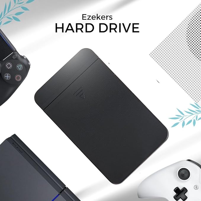 Portable 500GB External Hard Drive - USB 3.0 &amp USB C for PC Mac PS5 (Storage Only) PS4 Phone (Android and iPhone 15/16/17) &amp Xbox - Ultra Fast