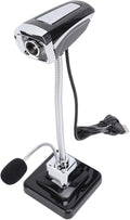 USB Web Camera Adjustable Focusing 640 x 480 Pixels Computer Camera 360 Degree Rotation Webcam for Meetings Streaming Desktop Laptop PC