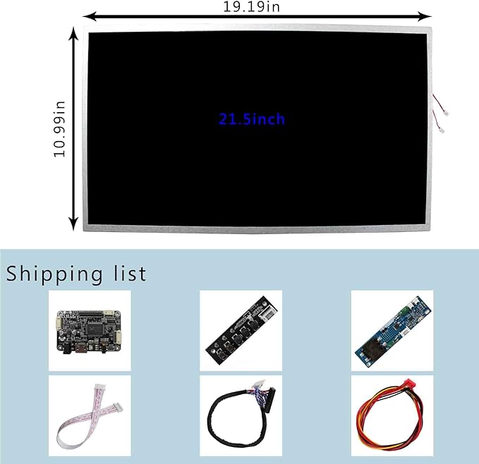 VSDISPLAY 21.5 21.5 inch 1920x1080 1000nit Outdoor IPS LCD Screen Monitor with Audio LVDs Controller Board