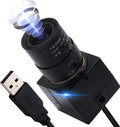 4K Wide Angle Varifocal Zoom Lens Webcam Ultra HD 2160P 30fps Plug and Play USB Computer Camera for Windows/Linux/Raspberry Pi/Mac