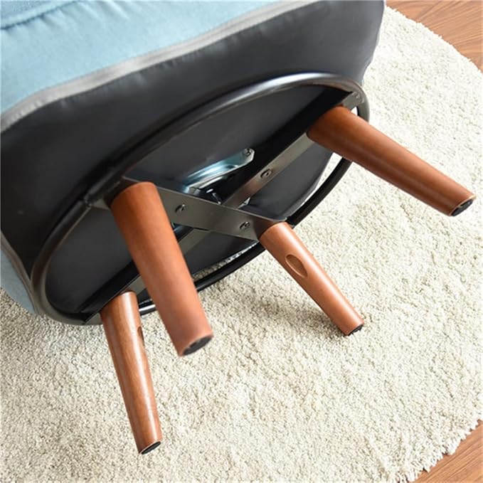 Office Chair Gaming Chair Computer Chair Sofa Low Swivel Chair Contemporary Swivel Arm Chair Home Living Room Furniture Reclining Folding Armchair (Color : Brown with Stool Size : 108x70x60