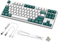 Wireless Gaming Keyboard and Custom Coiled USB C CableTriple Mode 2.4GHz/BT 5.0/USB-CTKL Hot Swappable Mechanical Keyboard Yellow SwitchesRechargeable 3000mAh for PC PS5 PS4 Xbox-2 in 1 Kit