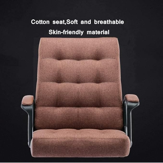 Office Chair Gaming Chair Computer Chairs with Arms Swivel Chair Fabric Middle Back Multifunctional Adjustable Height 360°Rotation(Color:Default)