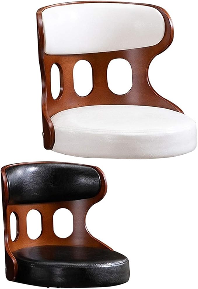 Mlaea Comfy Swivel Task Chair TV Station Lounge Laboratory Chair with Back Support Gaming Club Bar Chair Adjustable Height 40 * 44-54CM(Color:#7)