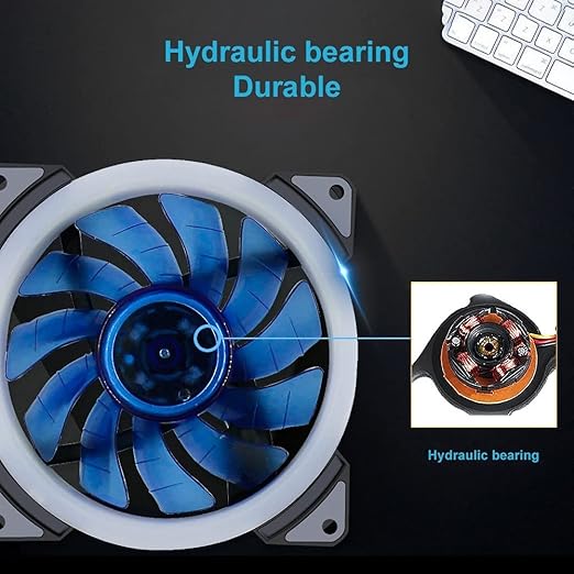 120mm Computer Cooling Fan RGB PC Radiator Case Adjustable LED Heatsink Colorful Cooler Fans for