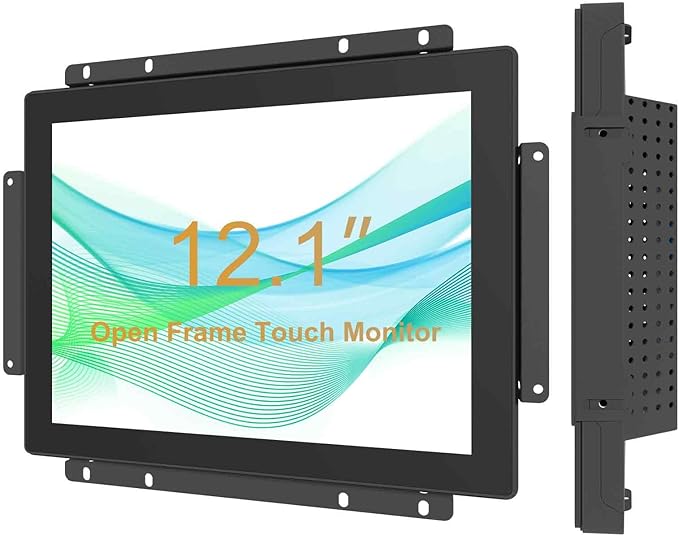 12.1 Inch Industrial Touch Screen Monitors 10 Points Embedded Open Frame Touch Screen Monitor 1024x768 @ 60Hz TFT LCD Suitable for kiosks ATMs Vending Machines
