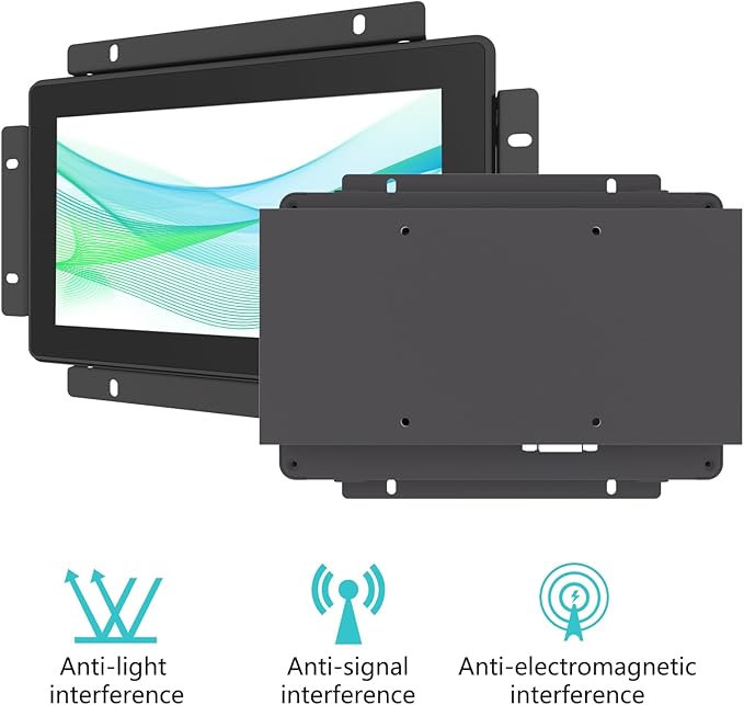 7 Inch Industrial Touch Monitors 10 Points Embedded Open Frame Monitor 1024x 600 @ 60Hz TFT LCD Suitable for kiosks ATMs Vending Machines