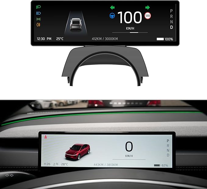 Head Up Display for 2025.09+Model 3 Highland Tesla Model Y Juniper 2025Juniper Accessories 2026 Bluetooth WiFi USB Navigation Power Speed IPS HD Touchscreen