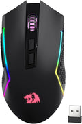 Redragon M693 Wireless Gaming Mouse 8000 DPI Mice w/ 3-Mode Connection BT &amp 2.4G Wireless 7 Macro Buttons Reliable Power Capacity for PC/Mac/Laptop