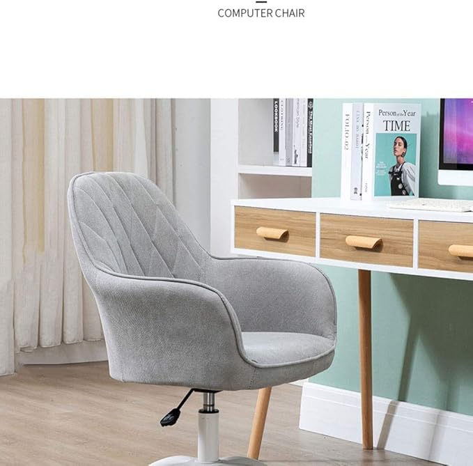 Office Chair Gaming Chair Computer Chair Stylish Computer Chair Lifting &amp Rotary Sofa for Student Dormitory Home Fabric Game Chair Office Chairs with Wheels