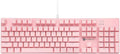 Full Size Wired Mechanical Gaming Pink Keyboard | Blue Switch 104 Keys US Layout Full Size Pink PC Gaming Keyboards | Hot Swappable LED Backlit Light Up Wired Mechanical Computer Keyboards