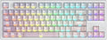 FE87 V2 Wired Mechanical Keyboard Dual 8KHZ Polling Rate Support SODC/Latency As 0.125MS/ARGBHot Swappable Gasket Sturcture Gaming Keyboard (White/White Snake Switch)