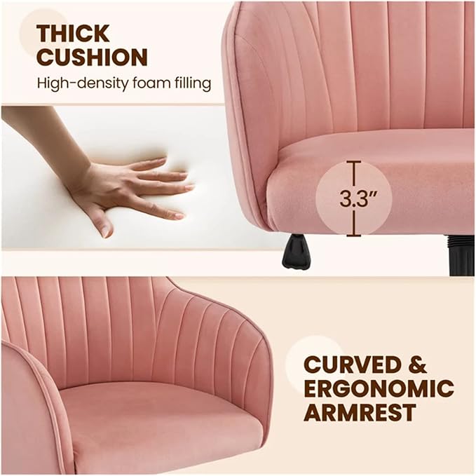 Adjustable Office Computer Chair with Armrest Adjustable Chair Pink Computer Gamer Chair Office Furniture