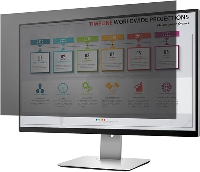 PrivacyView™ Privacy Filter for 23 Widescreen Monitor- Unframed - Black