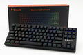 RGB Mechanical Gaming Keyboard 87 Keys TKL Design Backlit with Multiple Light Modes USB Wired Fast Response Time for PC Laptop Gaming Console