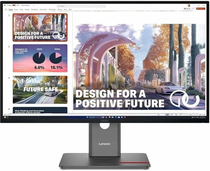 Lenovo ThinkVision P27QD-40 27 Class WQHD LED Monitor - 16:9 - Raven Black