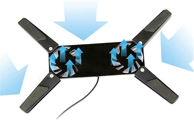 1 Pcs Notebook Radiator Foldable Dual Fan Cooling Pad &amp 1 Pcs Sil3114 Adapter Controller Chip Card