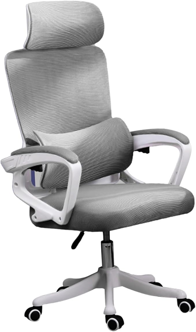 Ergonomic Lumbar Support Office Computer Game Chair Multifunctional Lifting Chair for Home Learning (Grey)