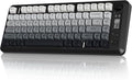 M75 Wireless Mechanical Feel Gaming Keyboard Bluetooth/2.4Ghz Membrane with Knob &amp OLED Display Rainbow Backlit Gradient PBT Keycaps 2000mAH Battery Anti-Ghosting-Moonnight