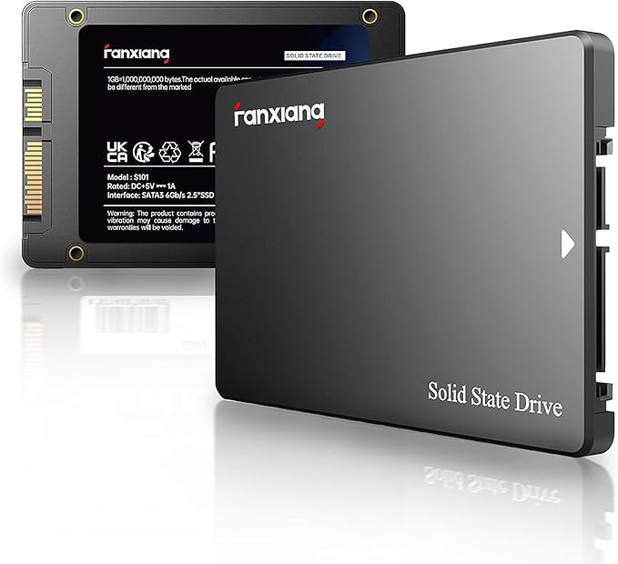 fanxiang S101 1TB SSD SATA SSD 1TB Internal Solid State Drive SATA III 6Gb/s 2.5 SSD UP to 550MB/s 3D NAND TLC Upgrade Laptop PC and Desktops
