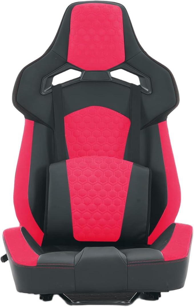 Universal PVC Bucket Style Reclinable Sport PU Leather Simulator Racing Seat with Adjustable Lock Slide