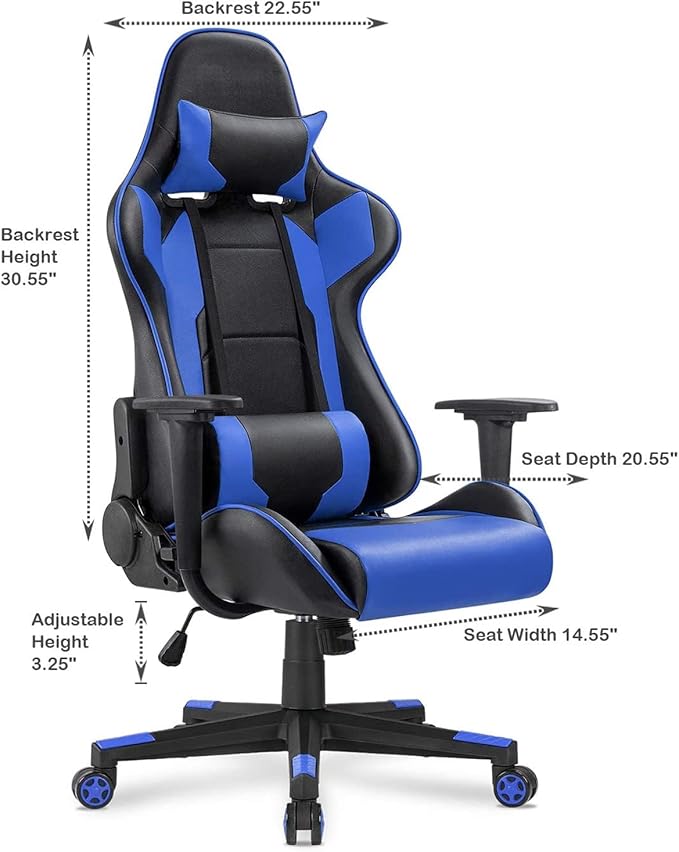 WANYE Professional Gaming Chair Several Colors Blue