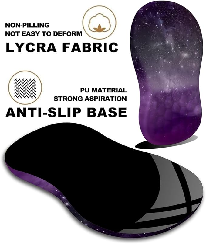 Mouse Pad Wrist Support Ergonomic Mouse Pad with Massage Dot Comfortable Computer Mouse Pad for Laptop Wrist Rest Pain Relief Mousepad with Non-Slip PU Base for Office &amp Home 12 x 8 in