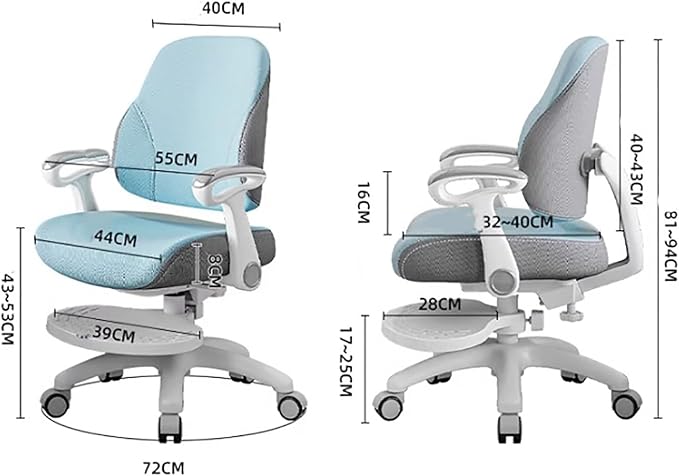 BK&ampMF Home Office Study ChairErgonomic Desk Chair Swivel Chair with Lumbar Support Height Adjustable High-Back Gaming Chair PC for Home ExecutiveC