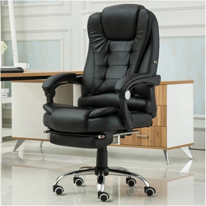 Office Chair Gaming Chair Computer Chair Gaming Chair Massage Synthetic Leather Office Chair Home Reclining Computer Boss Chair Swivel Lifting