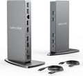 WAVLINK USB 3.0 Dual 5K/4K@60Hz Laptop Docking Station for Thunderbolt 4/3 USB-C/A Windows MacOS ChromeOS Ubuntu 20.0422.0 (2X HDMI 2X Display Port LAN 6 USB 3.0 Audio)
