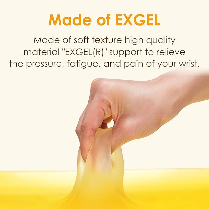 ELECOM Wrist Rest dimp Gel / Memory Foam/Anti Skid/Ergonomic Design for Office/Gaming White MOH-DG01WH
