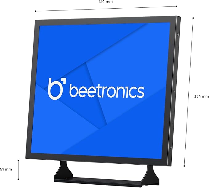 Beetronics 19-Inch Full HD IPS Monitor - Professional Industrial-Grade Display | HDMI VGA BNC RCA Inputs | Durable Metal Housing Matte Screen 5:4 Aspect Ratio Wide Viewing Angle - 19VG7M