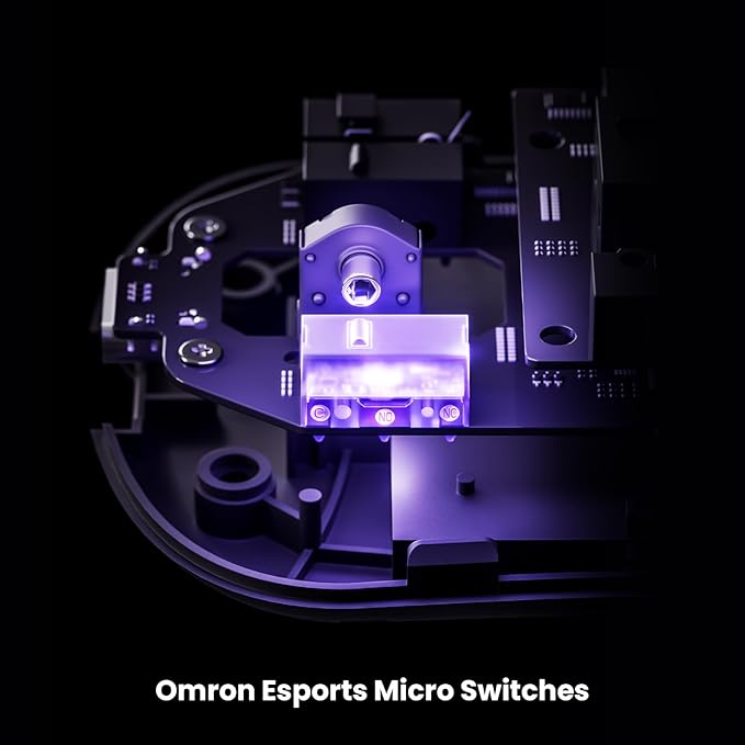 Akko Nest Wireless Gaming Mouse 8K Polling Rate with PAW 3950 Sensor 30000 DPI 49g LightweightOmron Mechanical Switches BT/2.4G/Wired Computer Mouse White