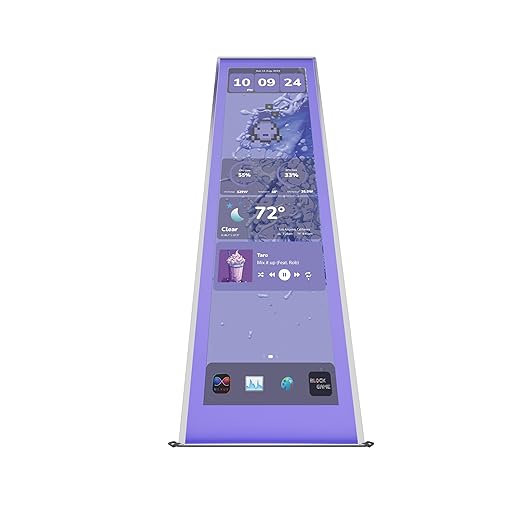 Hyte Y70 Touch Infinite Display Upgrade Screen Kit for PC Case - 14.9 IPS Display - 2.5K Resolution - 60Hz - 10-Point Touch - Taro Milk (Purple)