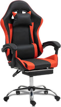 Ergonomic Gaming Chair with 360° Swivel &amp Recline 90-135°Adjustable Backrest Lumbar Massage Support Linkaged Armrests Heavy-Duty Casters &amp Frame Esports Office Computer Desk Chair Black